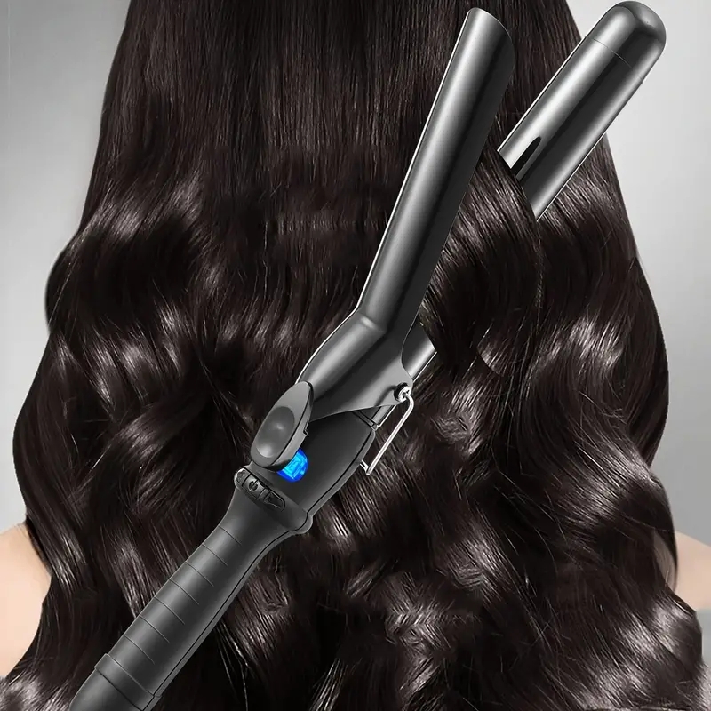 32mm Professional Ceramic Clipped Curling Iron Hair Curler Negative Ion Hair Curling Wand Electric Curling Iron
