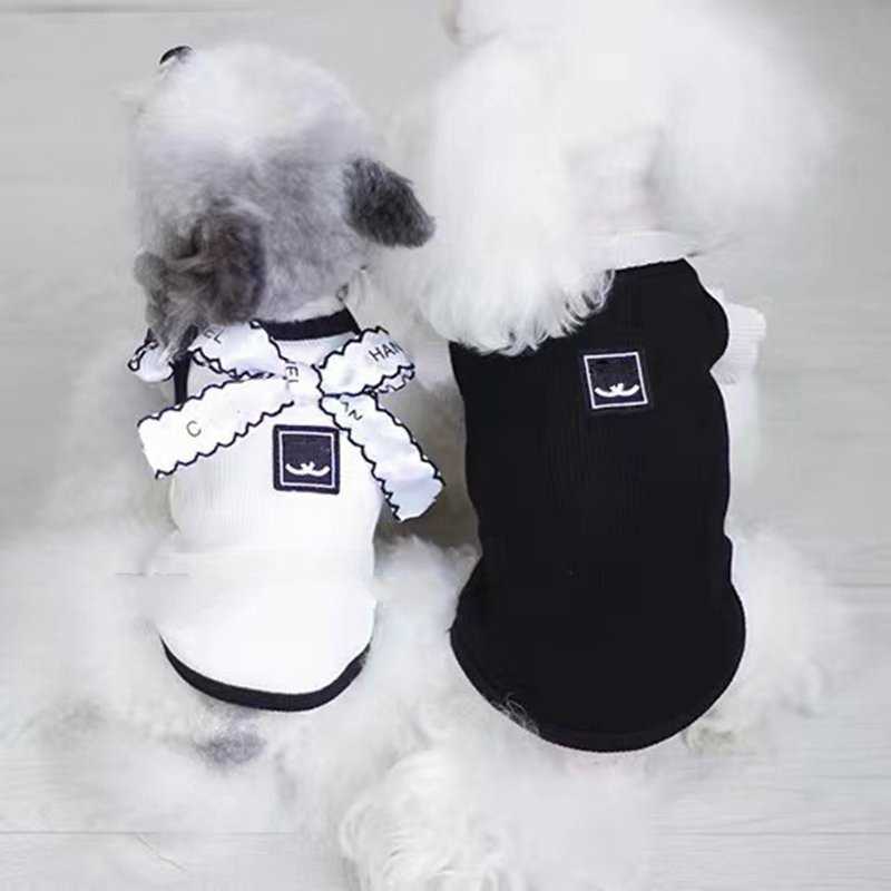 Dog Clothes Summer Designer Dog Apparel Pet Dress Shirt Luxury Dog Sundress Printed Dog Princess Dress Puppy Skirt with Classic Letters for Small Dogs
