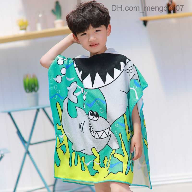 Towels Robes Summer Girls' Bath Towel Neonatal Hoodie Cartoon Robe Cartoon Cloak Shawl Baby Bath Towel Baby Bath Towel Z230819
