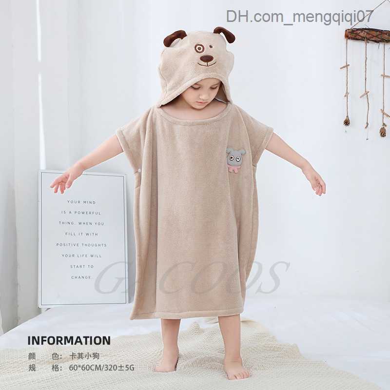 Towels Robes Baby Bath Towel Hooded Elephant Velvet Towel Boy Newborn Baby Bath Towel Super Soft Sleep Swaddle Packaging Blanket Baby Clothing Z230819