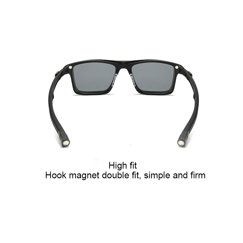 Fashion Sunglasses Frames Polarized Sunglasses Men Women 5 In 1 Magnetic Clip On Glasses Optical Prescription Eyewear Frames Eyeglasses Hanging Neck 2