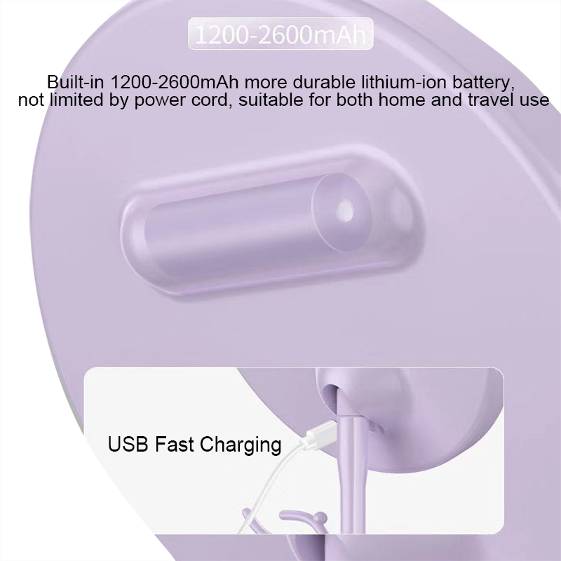 Compact Mirrors Smart 5X Magnifying Makeup Mirror With Led Light Travel Portable Table Round Vanity Mirrors With Stand Cosmetics Rangement Tools 23081