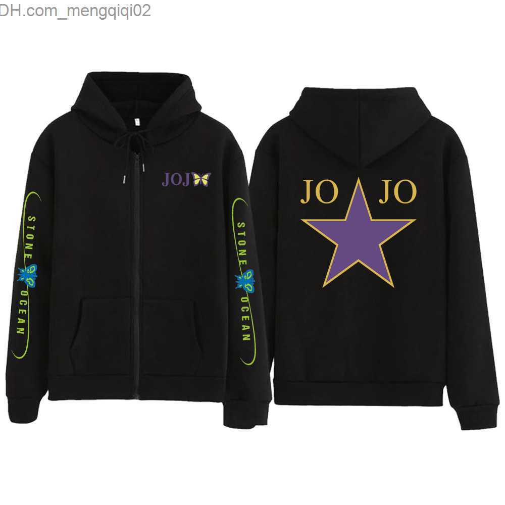 Men's Hoodies Sweatshirts Jojo's Fantasy Adventure Stone Ocean Printing Hoodie Loose Unisex Anime Style Hoodie Autumn Spring Top Z230819