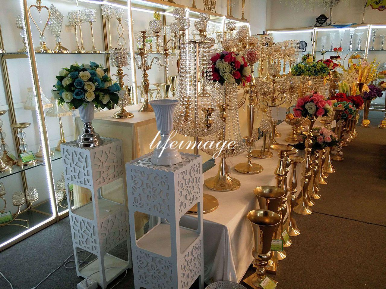 70cm 27 inches tall White Silver Wedding Flower vase Bling Table Centerpiece Sparkling Wedding Decoration Banquet Road Lead DecorZZ