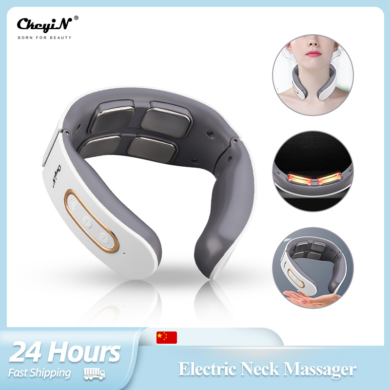 Other Massage Items CkeyiN Smart Electric Shoulder Neck Massager Heating Relaxation Massage Instrument 4D Pulse Cervical Vertebra Health Care 9 Gear 2