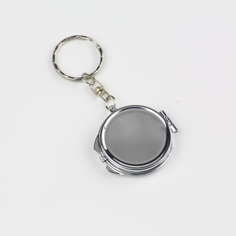 Compact Mirrors GU414 Round Heart Oval Sqaure Shape Double Sides Cosmetic Mirror Metal Folding Keychain Makeup Mini Mirror 230818