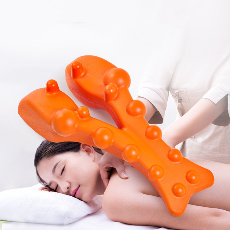 Other Massage Items Neck and back massager Neck stretch cervical spine massage board supports back stretch body muscle relaxation health care 230818