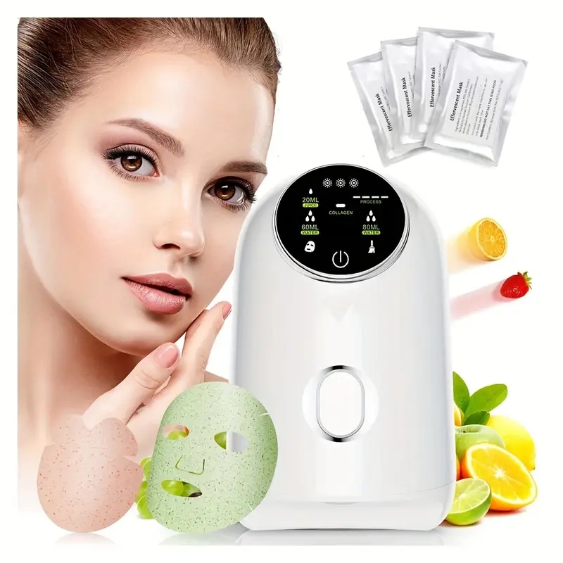 Mini Automatic Fruit Face Mask Maker DIY Natural Vegetable Milk Facial Masker Beauty Home SPA