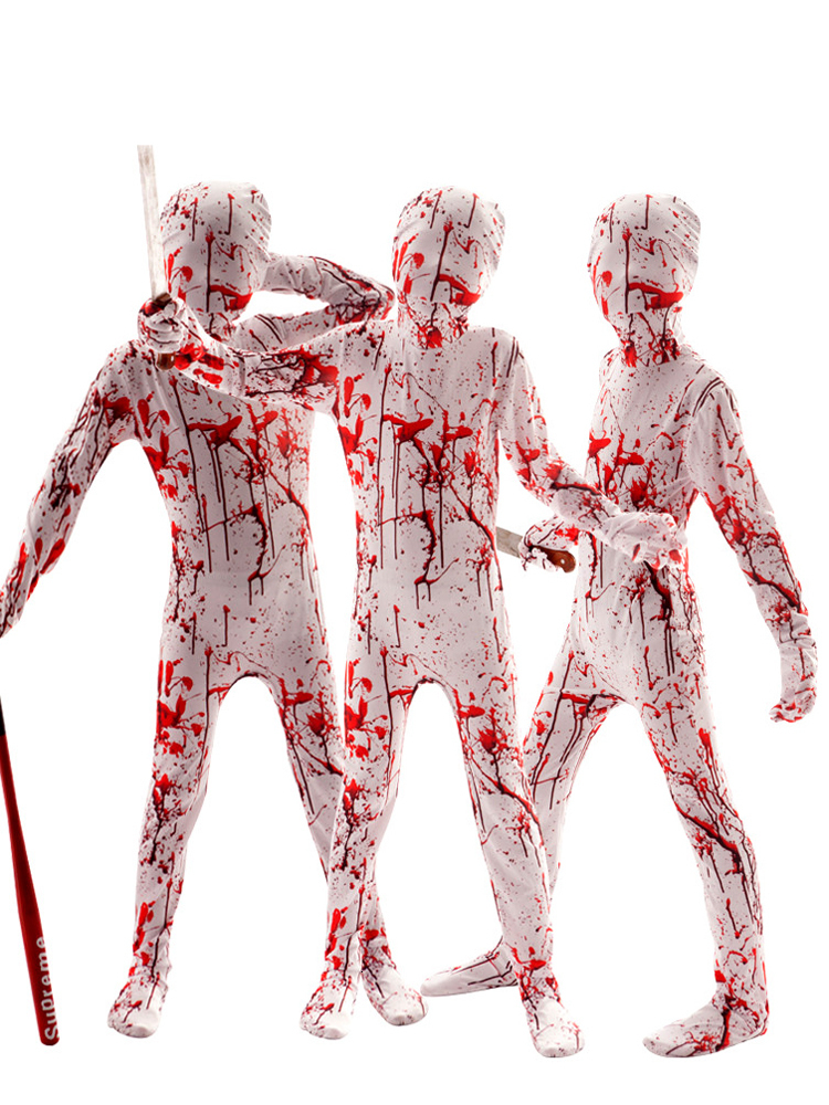 Cosplay Purim Halloween Costumes for Children Horror Zombies Boy Girl Skeleton Dress up Fantasy Clipart Jumpsuit Kids Monster Costume 230818