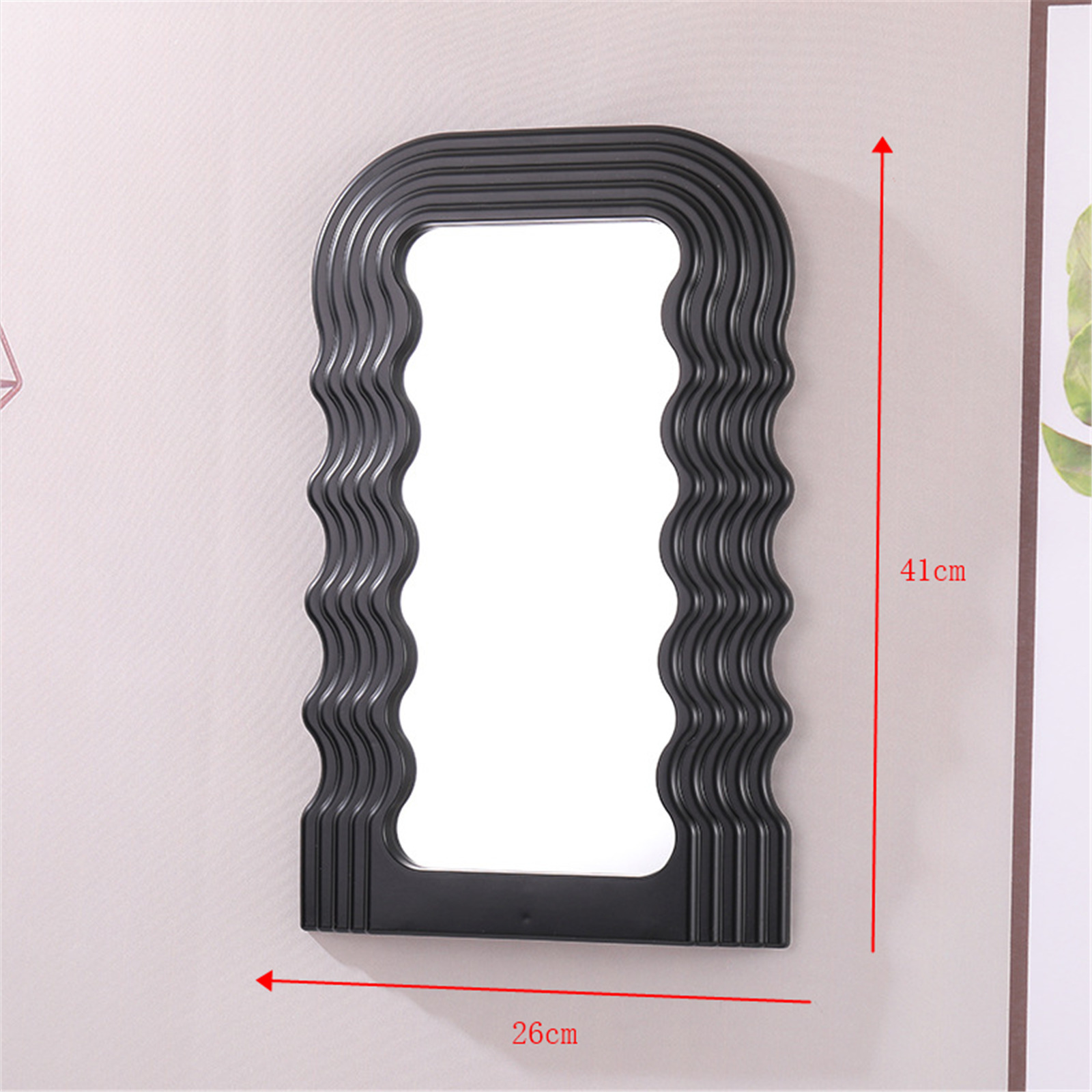 Compact Mirrors Wavy Decorative Makeup Mirror Desktop Vanity Mirrors Irregular Ornament Bedroom Bathroom Cosmetic Mirrors Dormitory Home Decor 230818