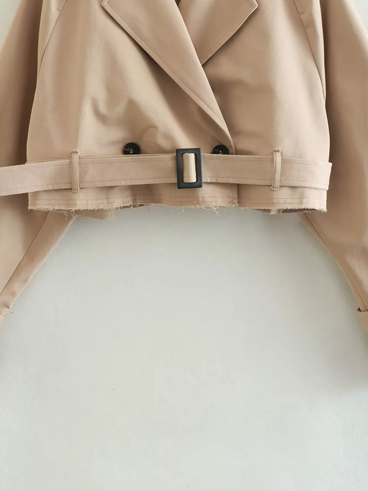 Women s Jackets Nlzgmsj TRAF Women Spring Autumn Fashion Slim Jacket Office Lady Simple Casual Short Sweet Solid Double Breasted Coat Top 230818