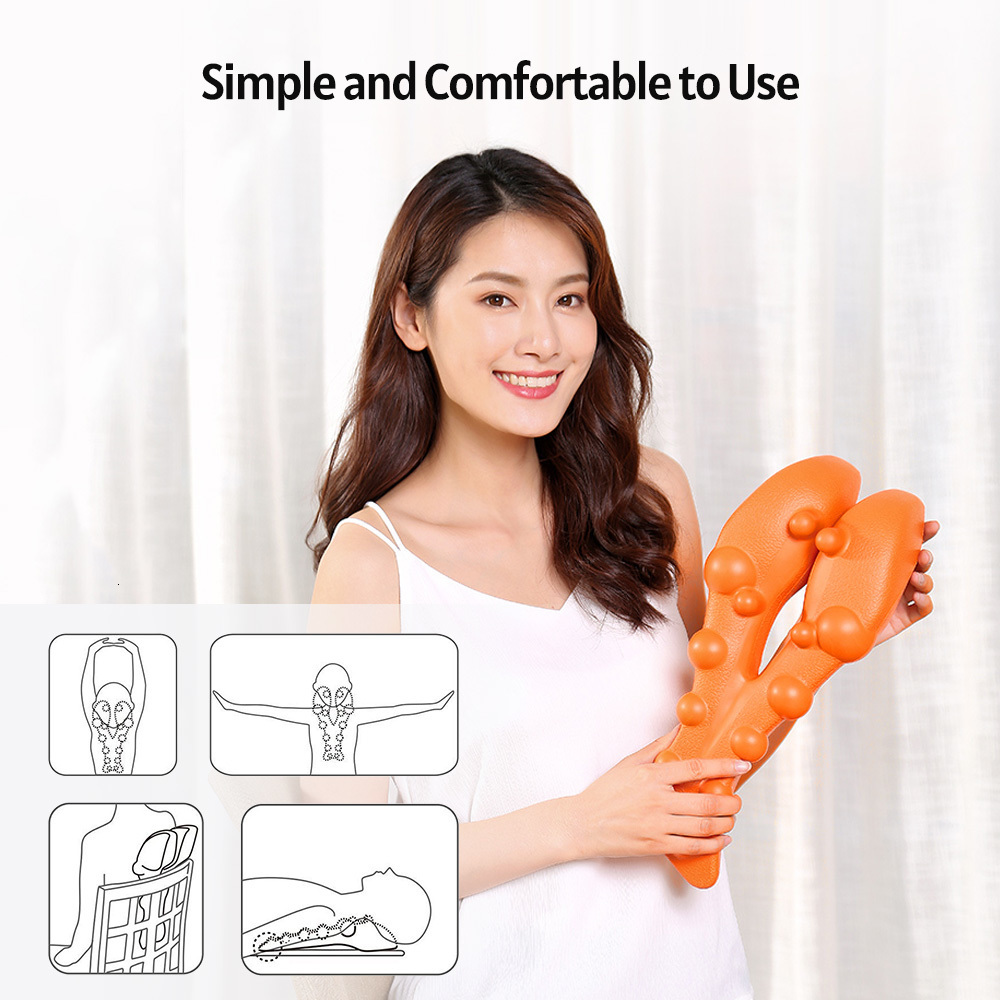 Other Massage Items Neck and back massager Neck stretch cervical spine massage board supports back stretch body muscle relaxation health care 230818