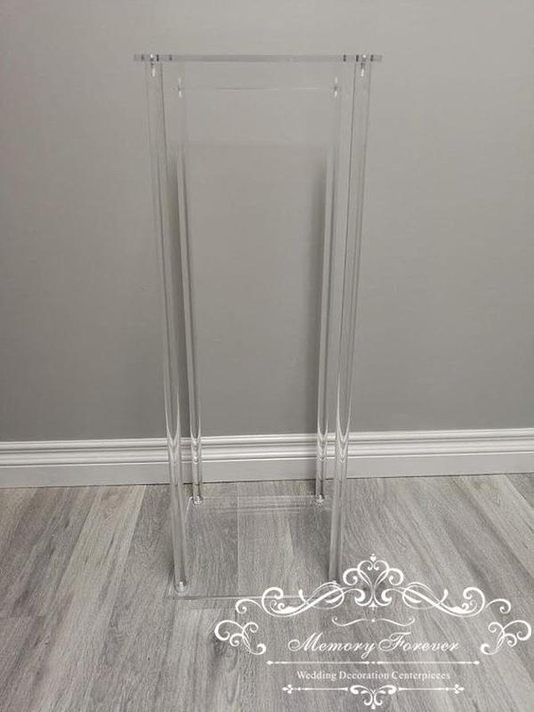New style tall Wedding acrylic crystal Table Centerpiece Wedding Columns Flower Stand for Table decoration floral ZZ