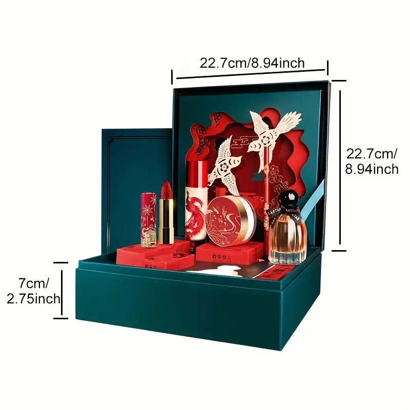 5 Pcs Makeup Kit , Foundation Loose Powder Lipstic