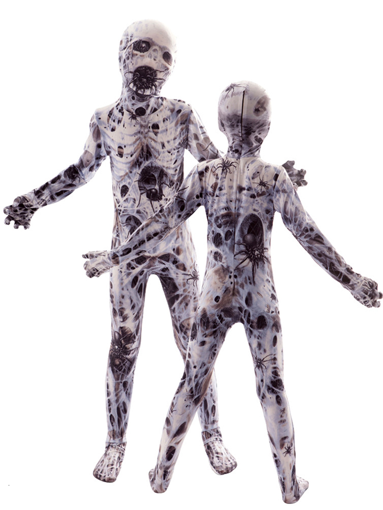 Cosplay Purim Halloween Costumes for Children Horror Zombies Boy Girl Skeleton Dress up Fantasy Clipart Jumpsuit Kids Monster Costume 230818