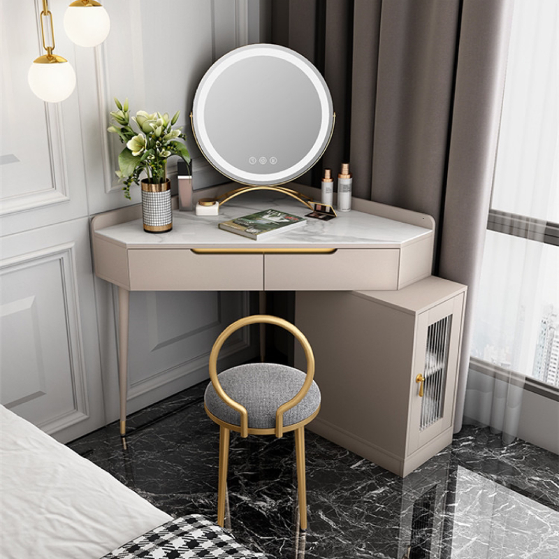 Compact Mirrors Makeup Mirror with Lights Lighted Cosmetic Vanity Mirror with Led Lights for Dressing Bedroom Tabletop Gifts for girl women 230818