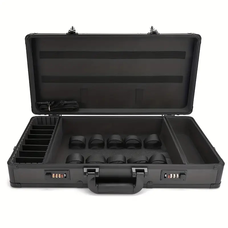 Hairdressing Tool Storage Box Shockproof Aluminum Carrying Case Hairdressing Tool Makeup Case Box Organizer