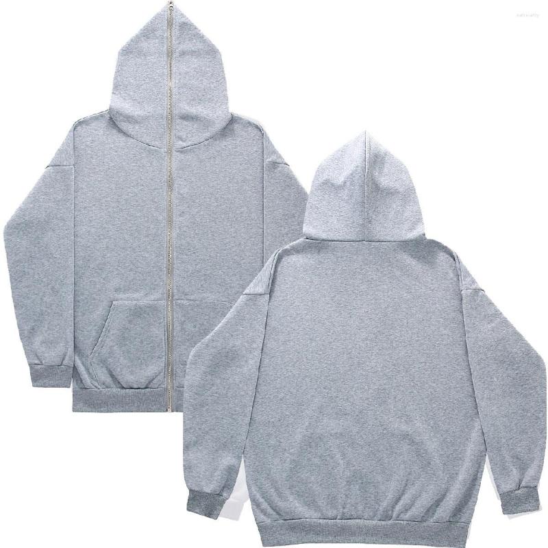 Oversized Hoddies Men Hoodies Blank Y2k Full Face Zipper Retro Hip Hop Hoodies&Sweatshirt Loose Oversized Haruk Highstreet Streetwear Coat Drop Should