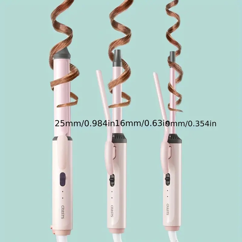 Professional Electric Curling Iron Rod for Home and Salon Use - Automatic Hair Curler with Heat Protection and Adjustable Temperature Control