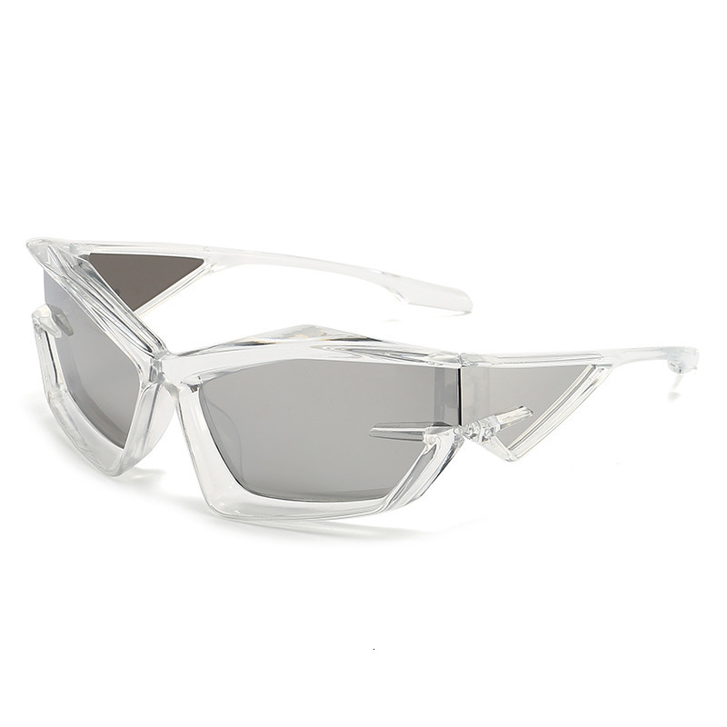 Sunglasses European and American futuristic technology sunglasses Y2K street show sunglasses opposite sex sunglasses 230818