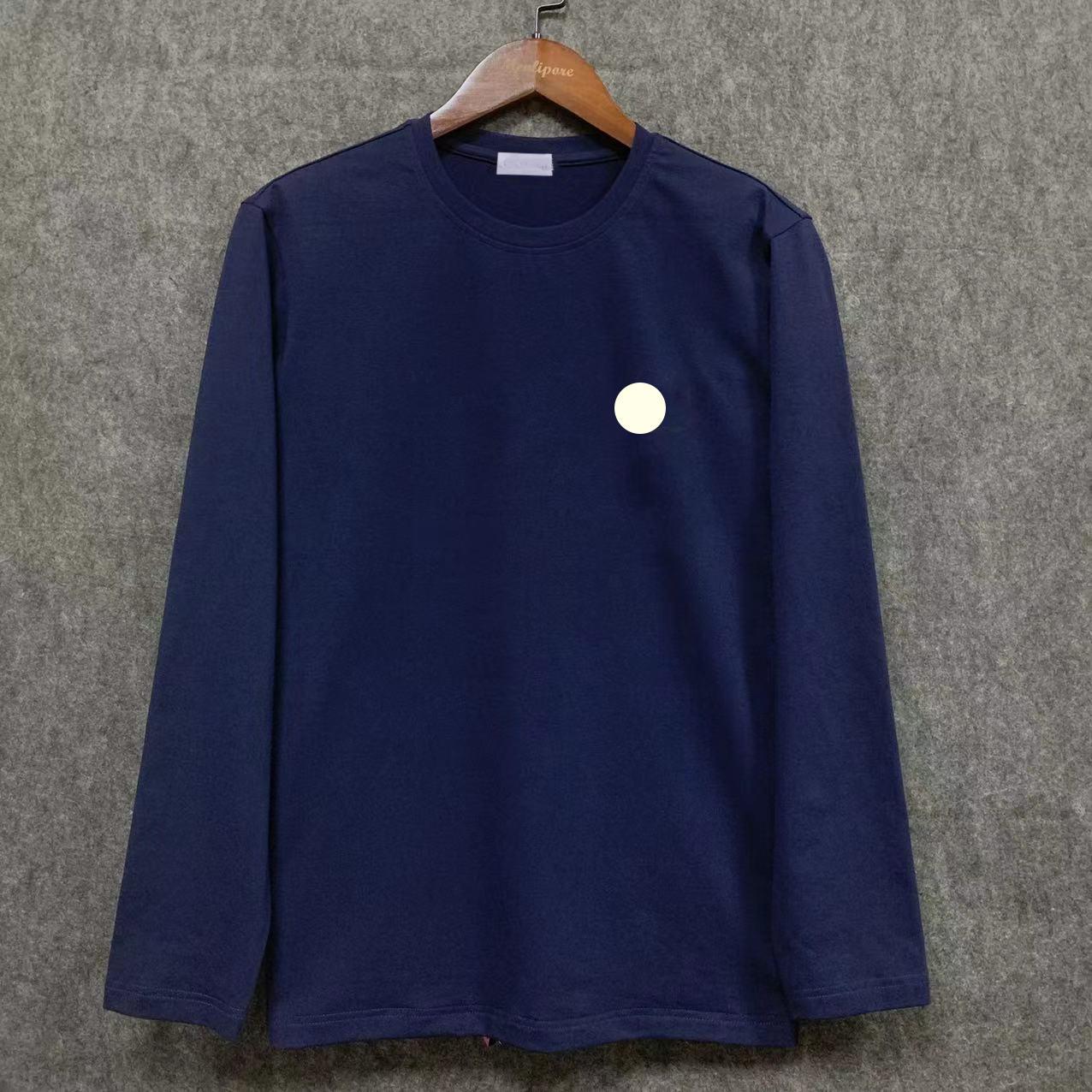 Men's T-Shirts Long Sleeve Cotton T Shirts Good Quality Spring Autumn Round Neck Long-Sleeved Sweatshirt Streetwear Causal Mens Clothing