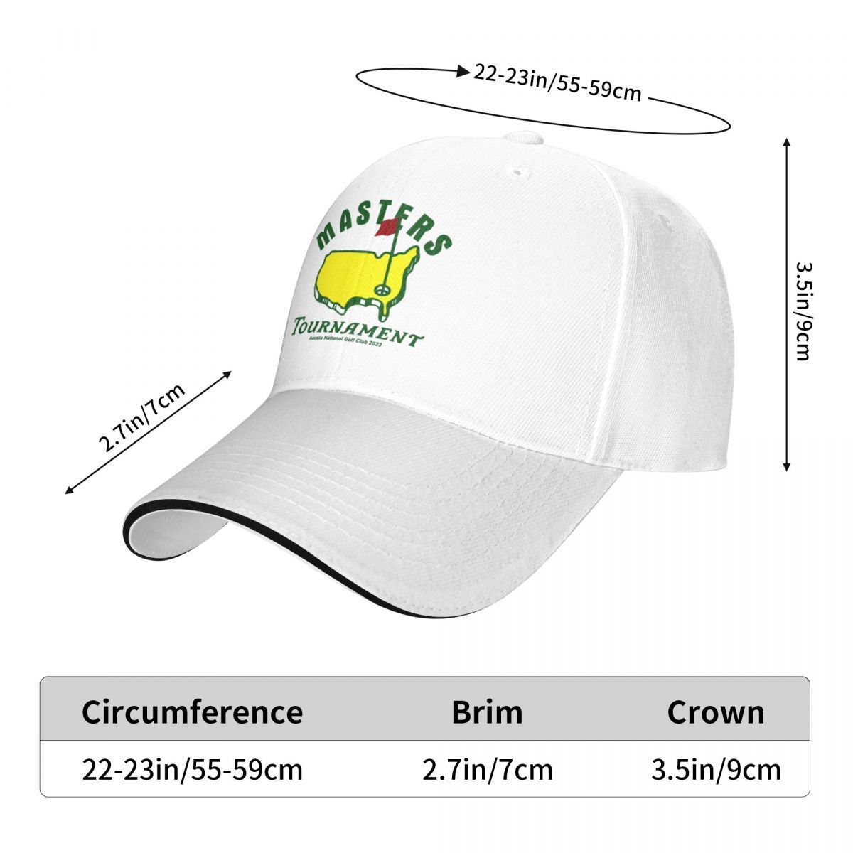 Hats Masters Tournament Cap Outfit Retro Men Women Outdoor Running Golf Gift 230818