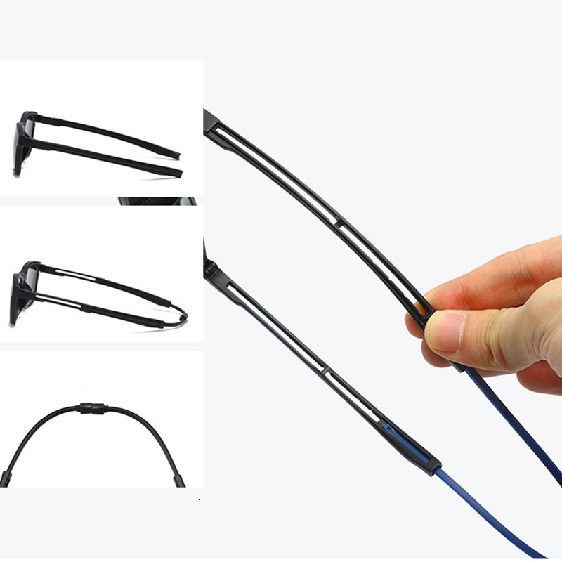 Fashion Sunglasses Frames Polarized Sunglasses Men Women 5 In 1 Magnetic Clip On Glasses Optical Prescription Eyewear Frames Eyeglasses Hanging Neck 2