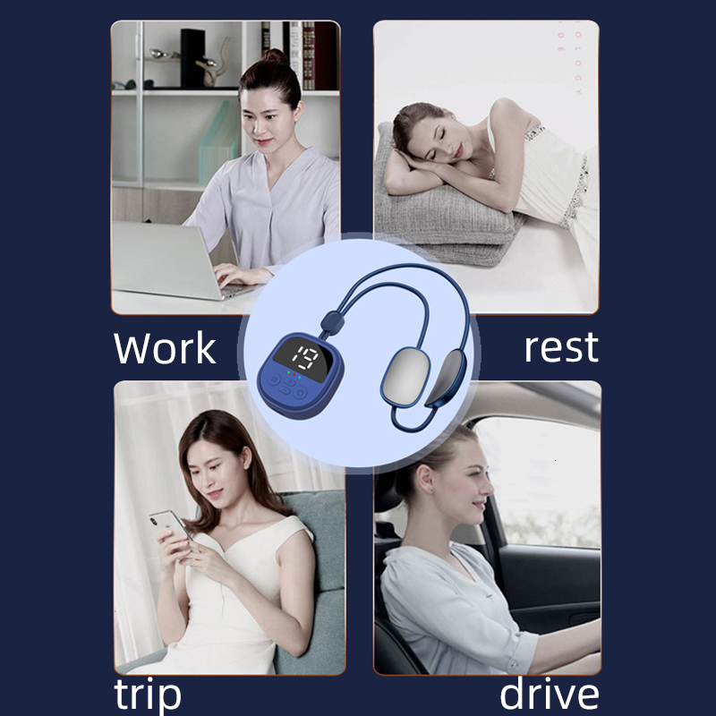 Other Massage Items Pendant Neck Massager Low Frequency 9 Levels for Neck Arm Leg Shoulder Massager Health Care Tools Portable Relaxation Device 23081