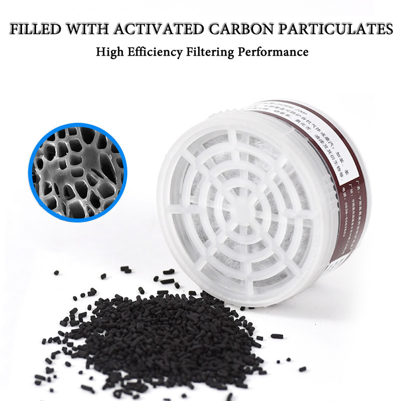 Party Masks 64 Type Multipurpose Black Gas Full Mask Respirator Painting Spray Pesticide Natural Rubber Mask Chemical Prevention Mask 230818