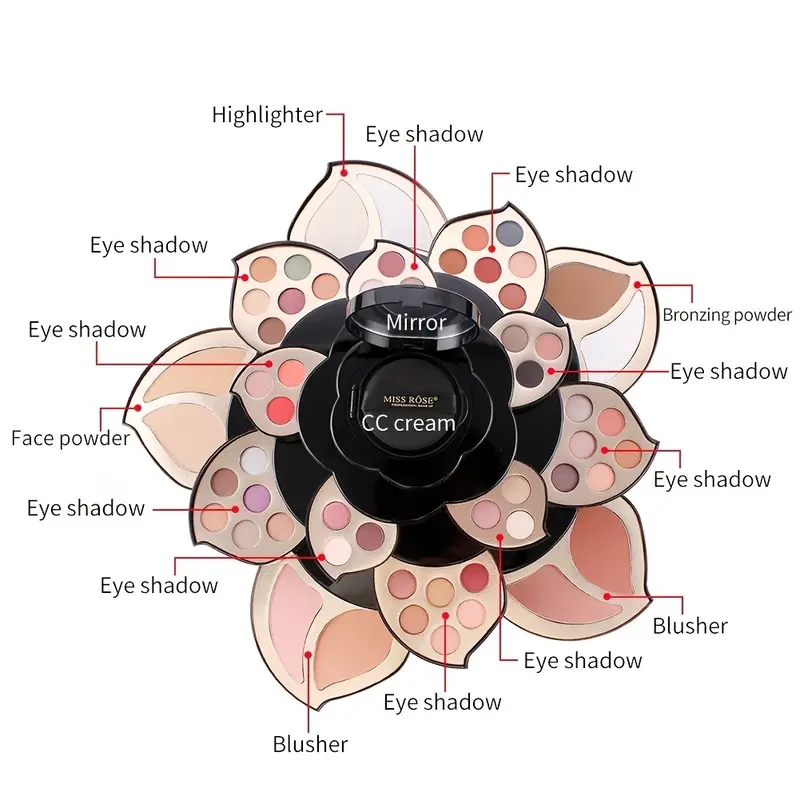56 Colors Full Combination Cosmetics Kit - Perfect Mother's Day Gift for Mom
