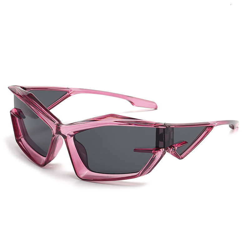 Sunglasses European and American futuristic technology sunglasses Y2K street show sunglasses opposite sex sunglasses 230818