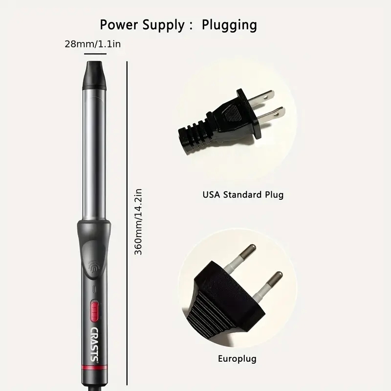 28mm Hair Curling Wand Automatic Hair Curler Negative Ions Hair Wand Curler For Women Girls