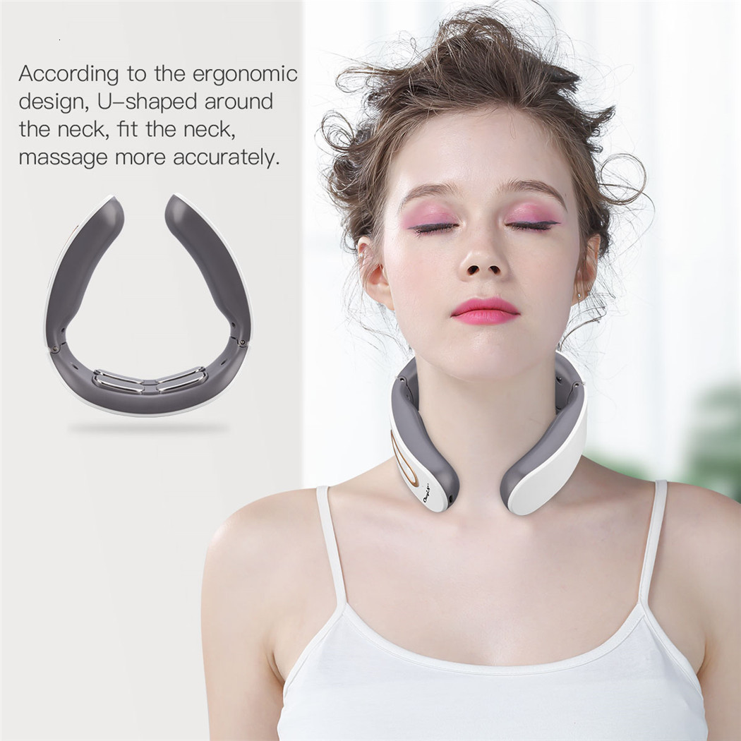 Other Massage Items CkeyiN Smart Electric Shoulder Neck Massager Heating Relaxation Massage Instrument 4D Pulse Cervical Vertebra Health Care 9 Gear 2