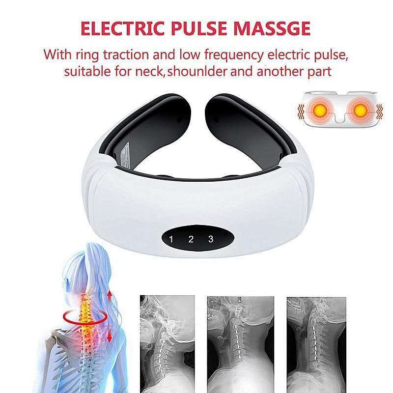 Other Massage Items EMS Neck Massager Back Neckband Vibro Massager Electric Chinese Medicine USB Tens Pads Health Care Machine Wearable Leg Relaxer 23
