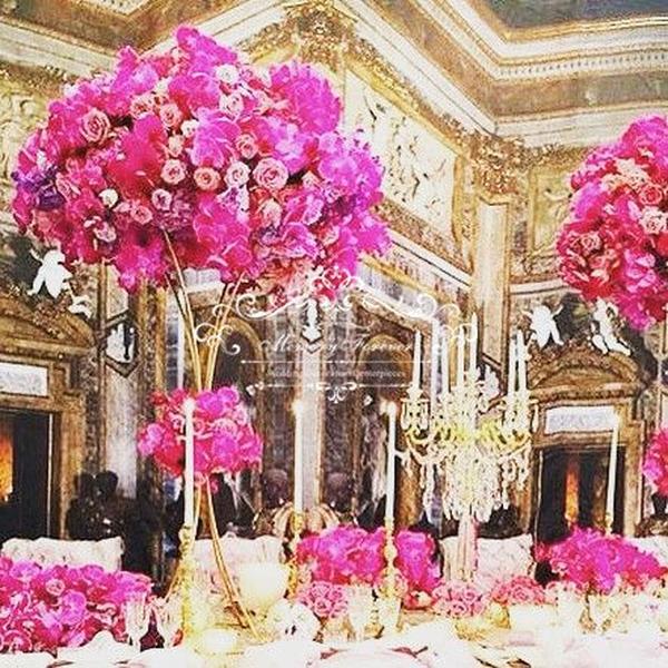 High Quality Latest Tall Center Pieces Wedding Table Centerpieces Decoration Flower Stand Decorative Gold Vases for MarriageZZ