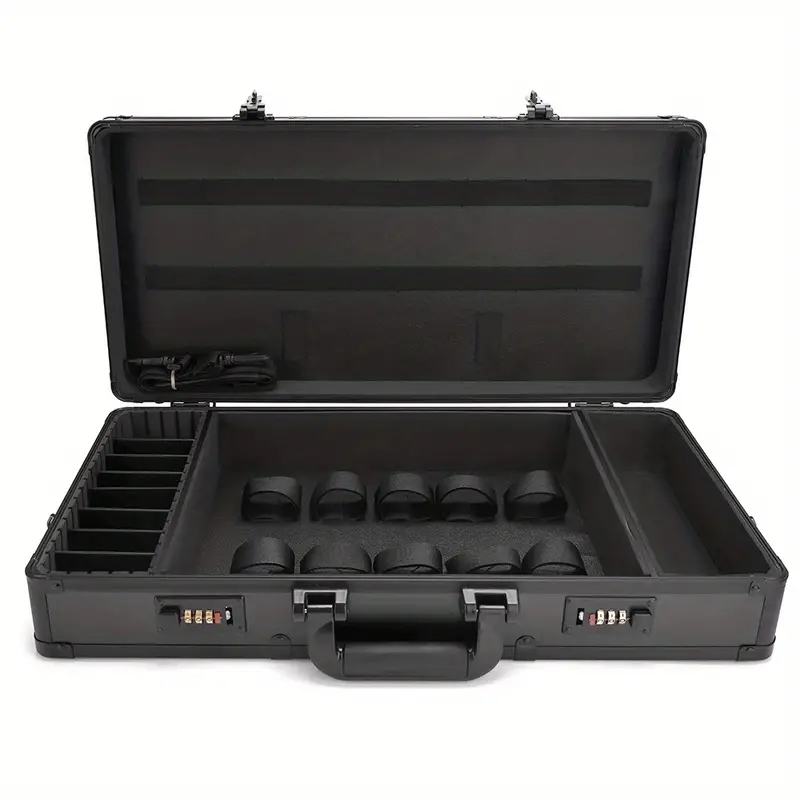 Hairdressing Tool Storage Box Shockproof Aluminum Carrying Case Hairdressing Tool Makeup Case Box Organizer