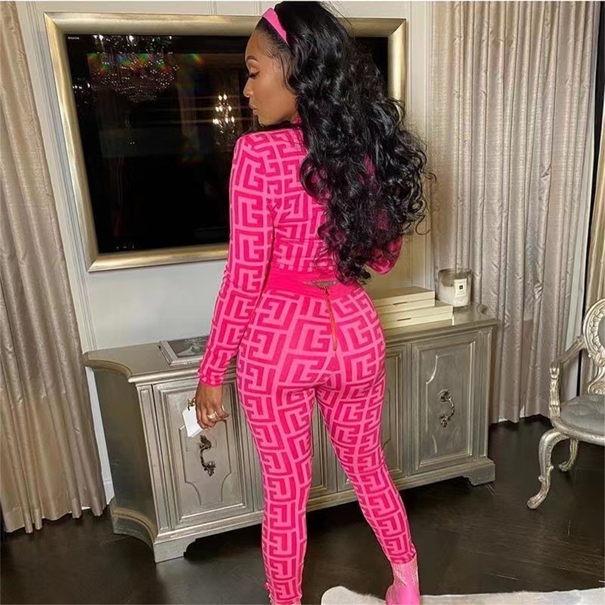 Womens Tracksuits Sportwear Long Sleeve Jackets and Pants Women Hooded Pullover Trousers Tops Jogging Sports Set Outdoor Casual Knitting clothing femm