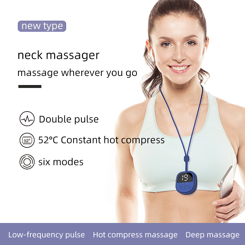Other Massage Items Pendant Neck Massager Low Frequency 9 Levels for Neck Arm Leg Shoulder Massager Health Care Tools Portable Relaxation Device 23081