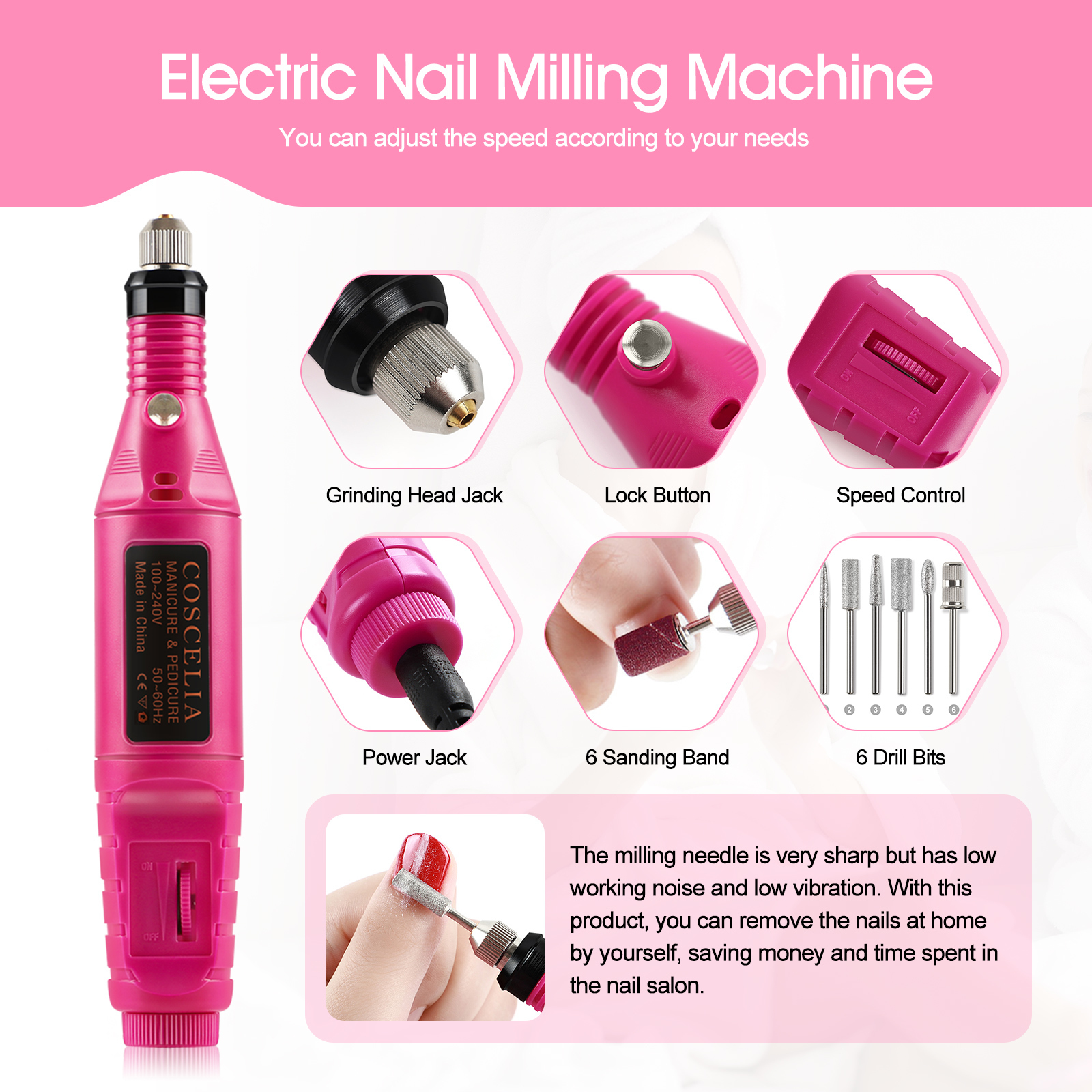 Nail Art Kits COSCELIA Acrylic Powder Set Nail Drying Lamp Nail Drill Glitter All For Manicure Machine Tools Brush Professional Nail Kit Nails 230818
