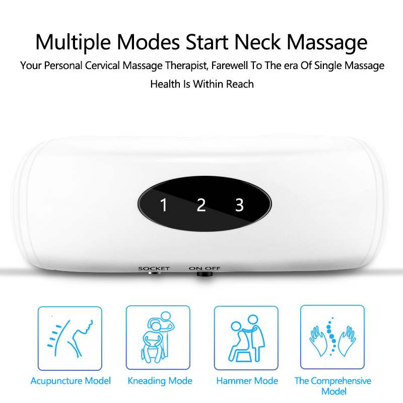 Other Massage Items Electric Neck Massager Pulse Back Far Infrared Heating Tool 6 Mode Power Control Cervical Tool Health Care Relaxation Machine 2308