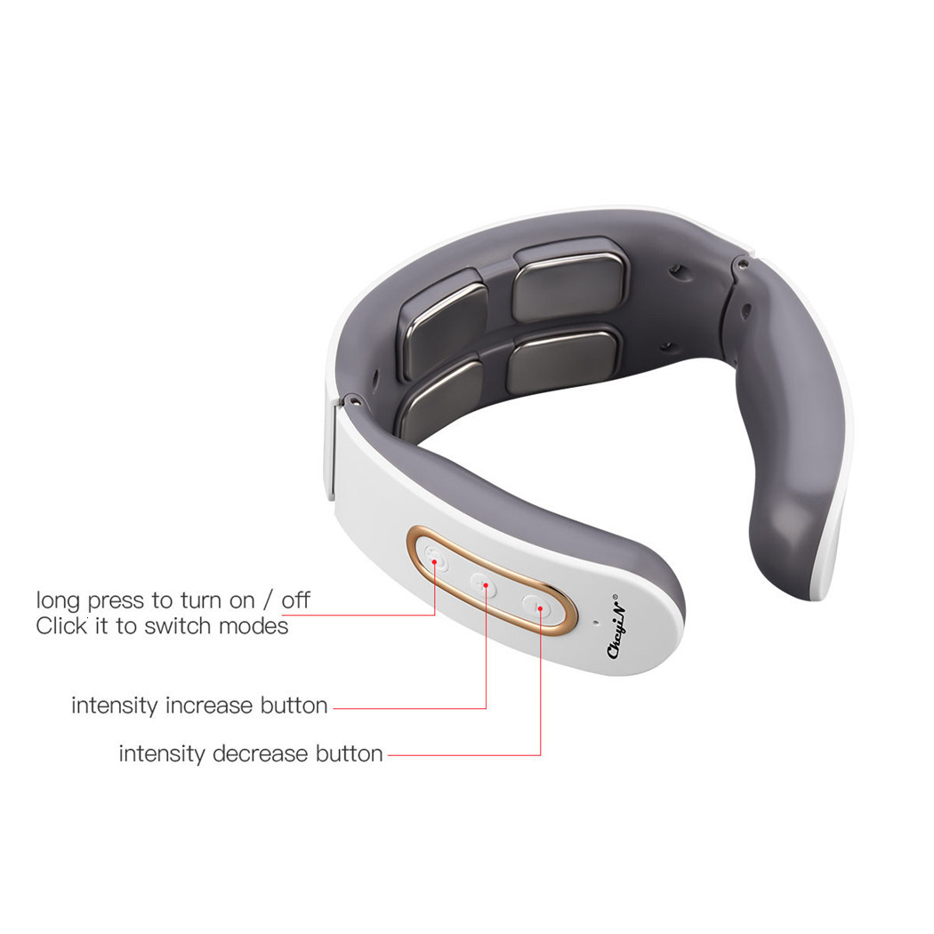 Other Massage Items CkeyiN Smart Electric Shoulder Neck Massager Heating Relaxation Massage Instrument 4D Pulse Cervical Vertebra Health Care 9 Gear 2