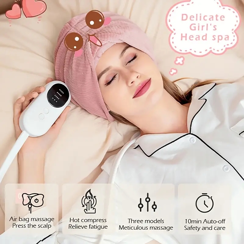 Cordless Scalp Massager - Electric Head Massager With Air Bag Massage, Hand-held Portable Head Scratch Massager For Hair Care, Deep Cleaning And Press