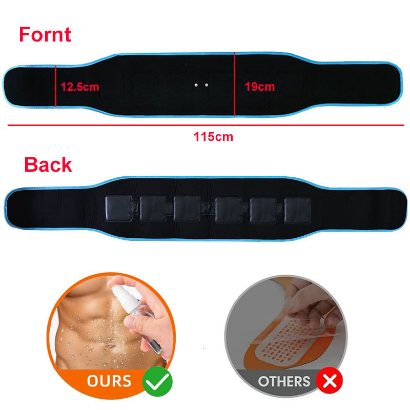 Core Abdominal Trainers EMS Muscle Stimulator Abdominal Toning Belt Fitness Training Gear Waist Ab Trainer Workout Equipment Body Slimming For Mem Wom