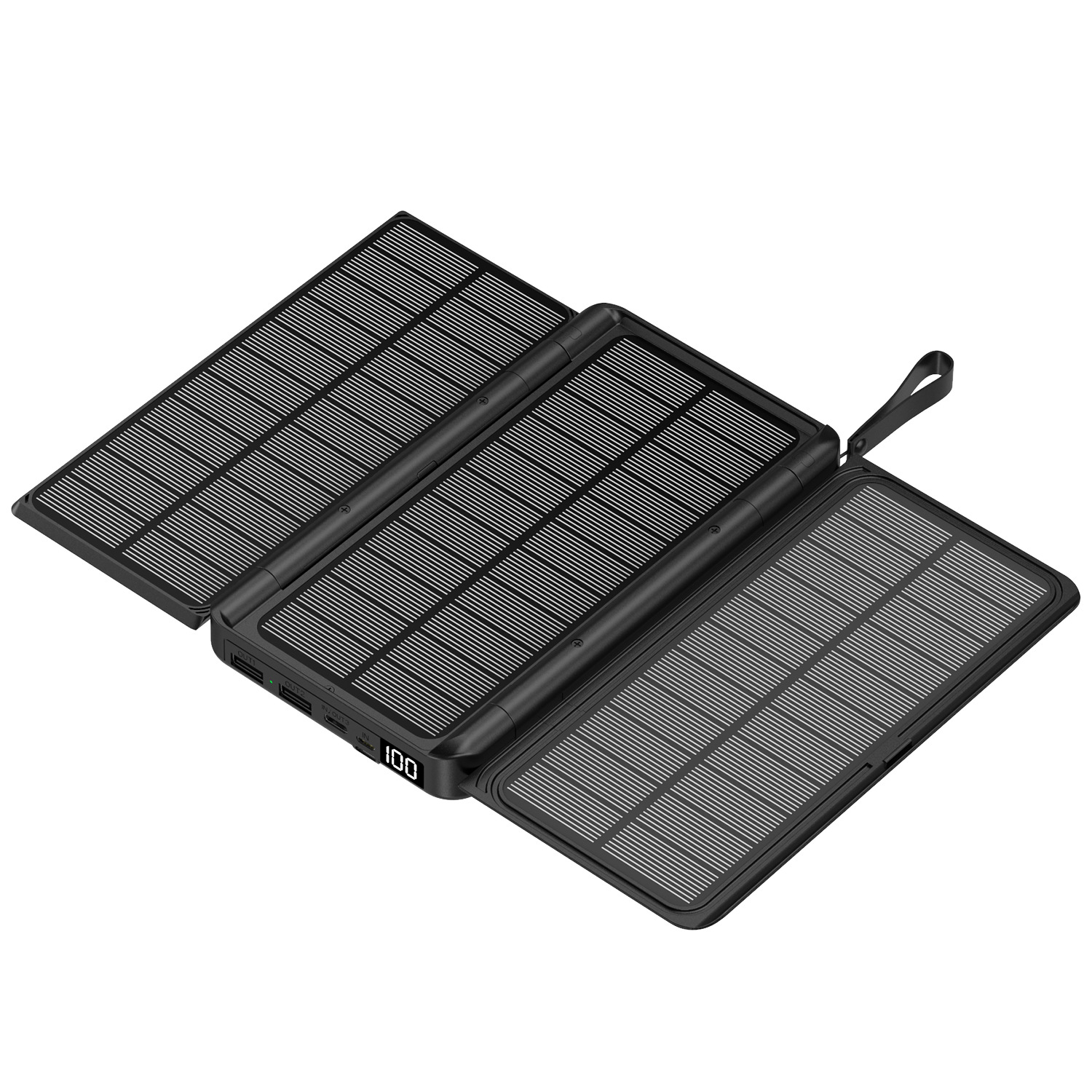 7000 10000 20000mAh Power Bank with Lamp LED Display Fast Charging Powerbank Solar Portable Charger Wireless USB-C Quick Charging Waterproof Backup Ba