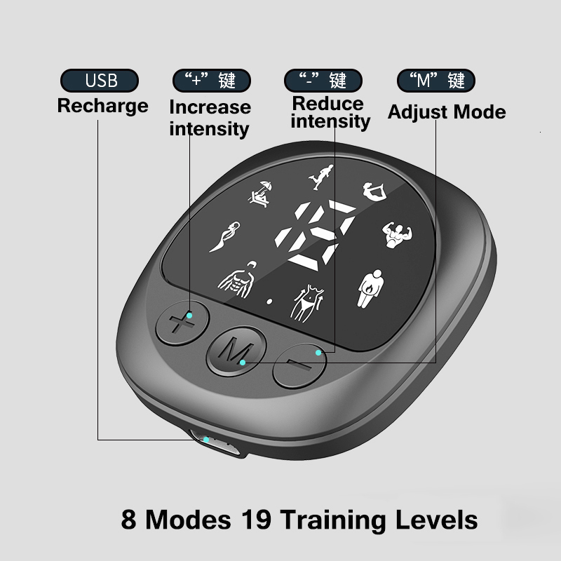 Core Abdominal Trainers EMS Muscle Stimulator Abdominal Toning Belt Fitness Training Gear Waist Ab Trainer Workout Equipment Body Slimming For Mem Wom