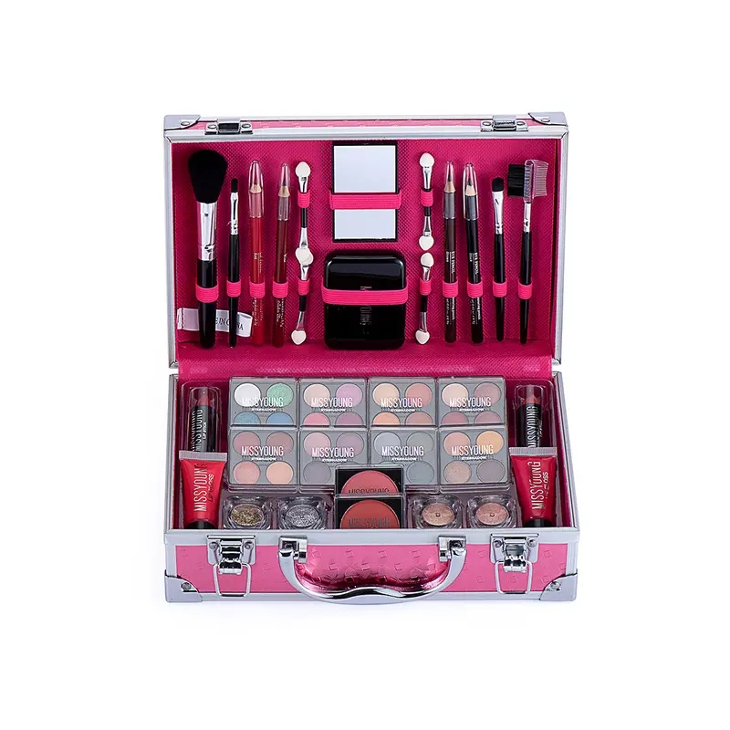 Makeup Kits Portable Cosmetics Eyeshadow Setting Powder Face Blush Lipgloss Contour Eyebrow Powder Lip Liner, Mother's Day Gifts For Mom