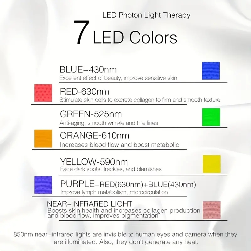 LED-Face-Mask-Light-Care 7 In 1 Color LED Face SPA Facial Equipment For Skin Care At Home