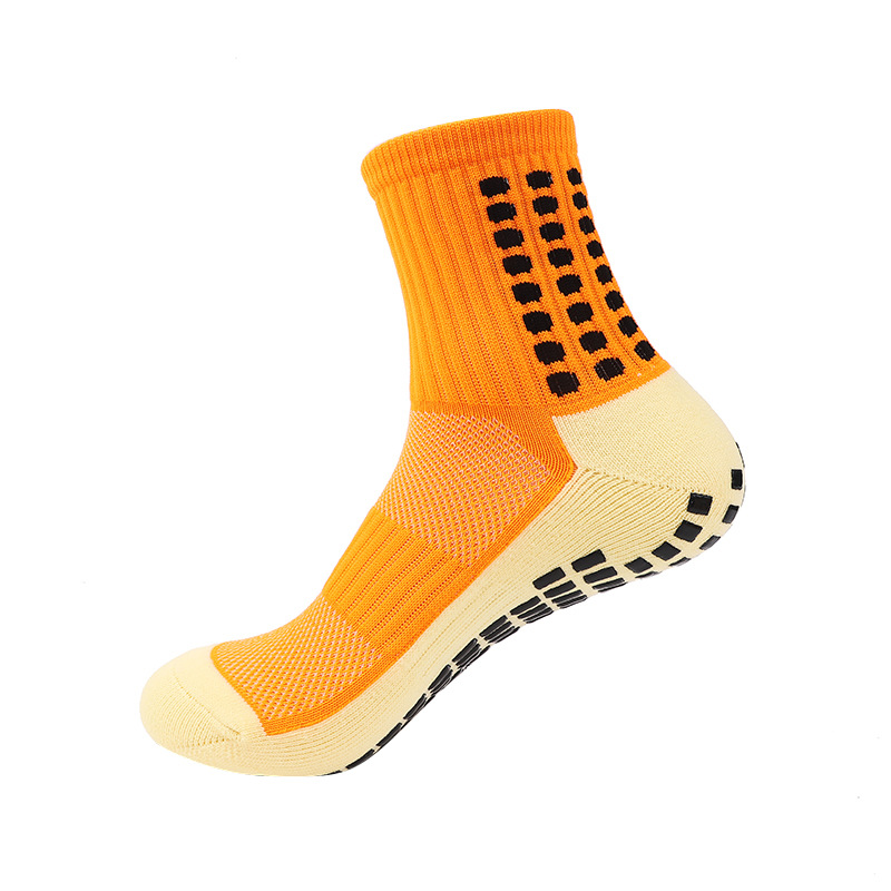 Football Socks Professional Training Competition Thickened Towel Bottom with Glue on the Middle Sleeve Non slip Men's and Women's Sports Soc
