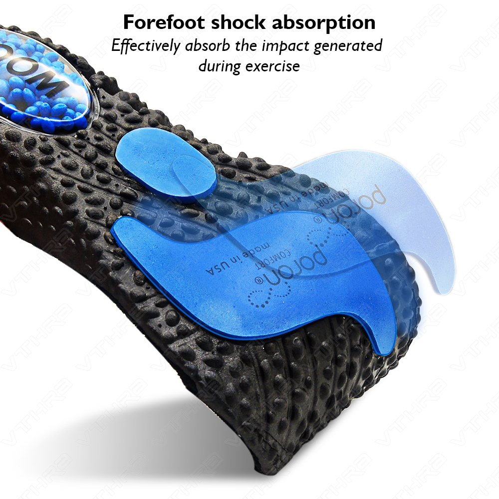 Shoe Parts Accessories Shock Absorption EVA Upgrade Sport Silicone Insoles for Breathable Arch Support Orthopedic Running Shoes Inserts Men Women Sole