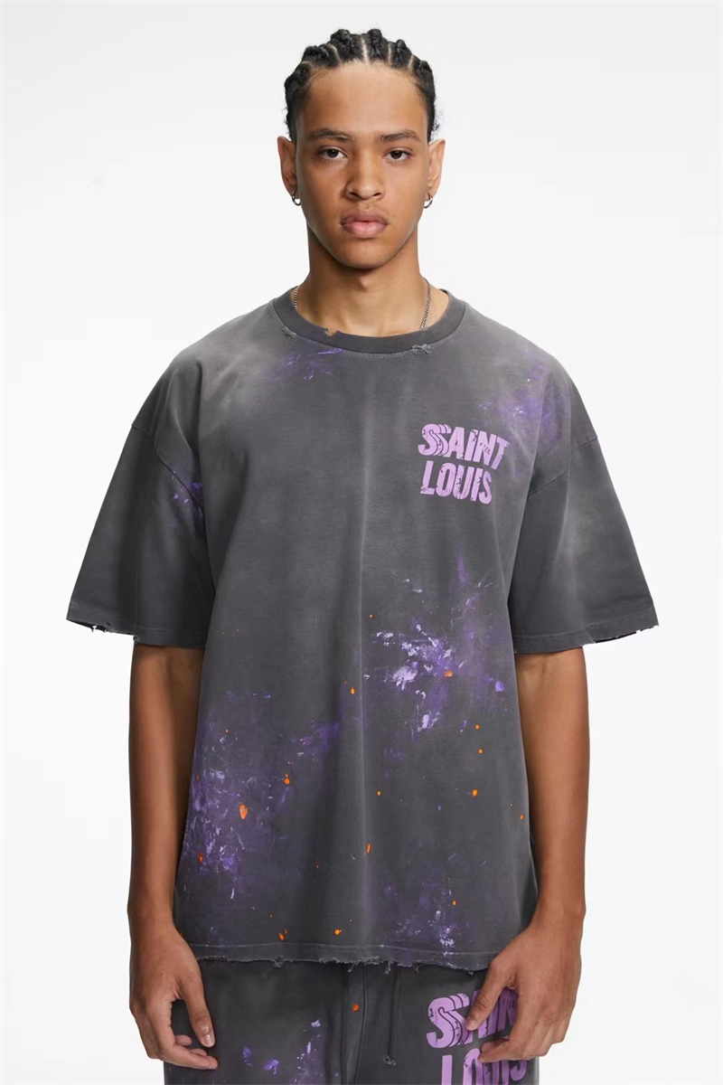 Washed T-Shirt Men Women 1 Quality Destroy Oversize Tee Casual Short Sleeve T Shirt